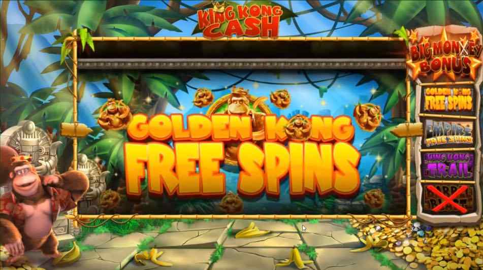 Golden Kong Free Spins Bonus Feature